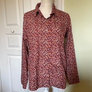 EUC Woolrich Sz L Long Sleeve blouse